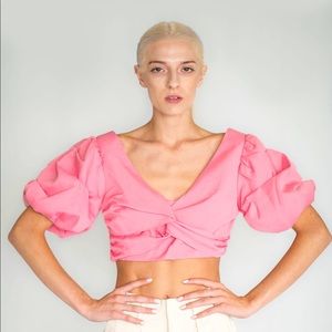 Pink crop top